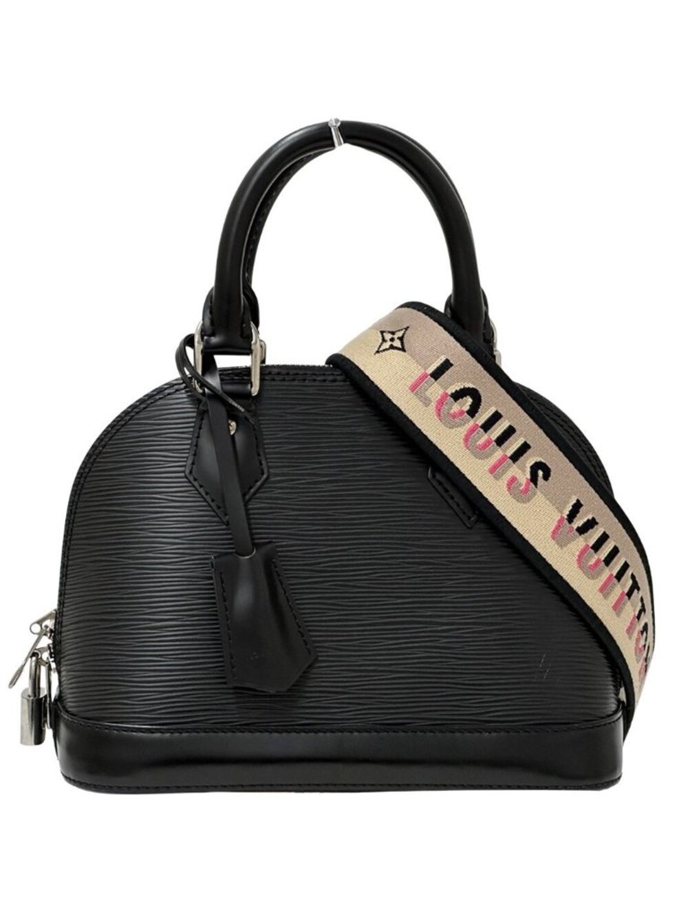 Louis Vuitton Epi 2-Way Shoulder Bag Alma BB Noir Black Mini Small Handle